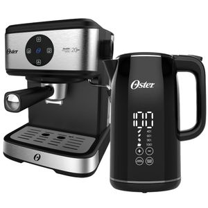 Kit Espresso Oster - Cafeteira Double e Chaleira Digital 1,7L