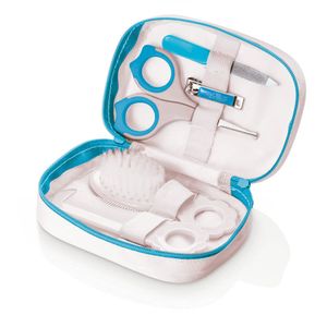 Kit Higiene Azul - Tesoura, Cortador de Unhas, Lixa, Pente e Escova de Cabelos - Multikids Baby - BB097 BB097