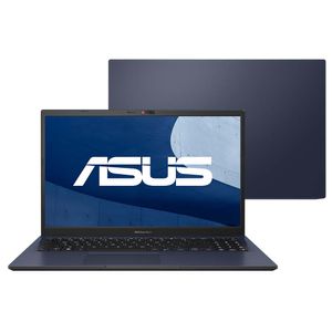 Notebook Asus, Core i3 1215U, 4GB, 256GB SSD, 15,6", Intel Iris Xe, Black, Expertbook B1 - B1502CBA-BQ2863X
