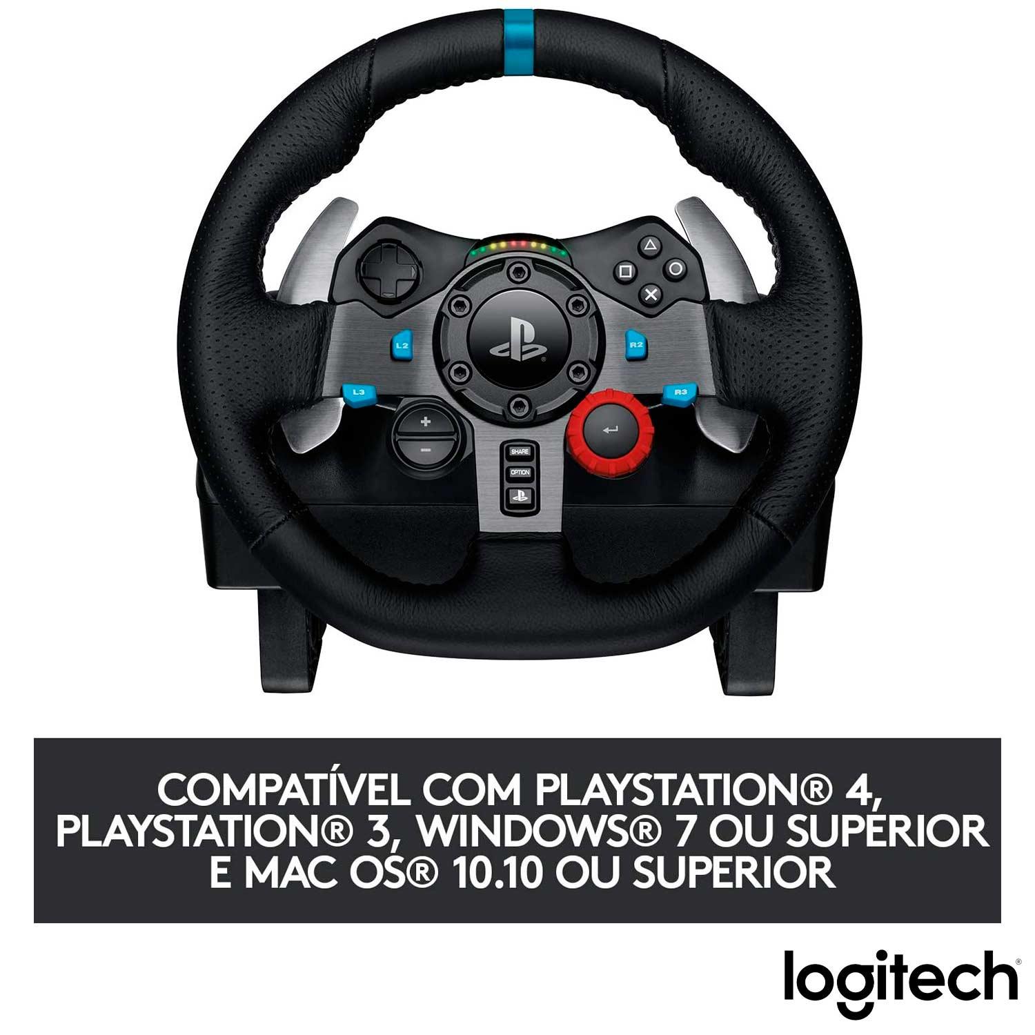 Volante Logitech Driving Force G29 Para PS5/PS4/PS3/PC Preto