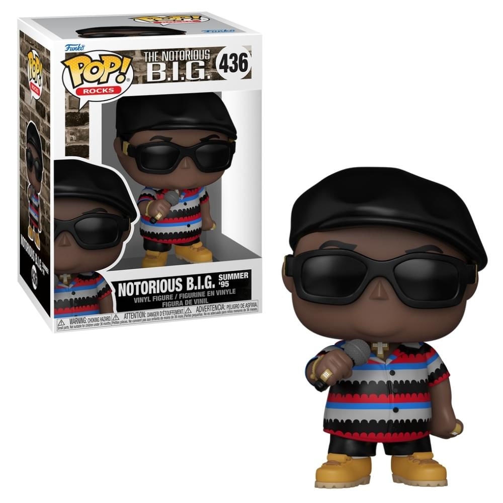 Boneco Funko Pop! Rocks - Notorious B.I.G. Summer '95 | Fastshop
