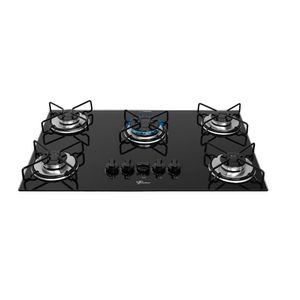 Cooktop a Gás Fischer 5 Bocas Fit Line Preto – Bivolt