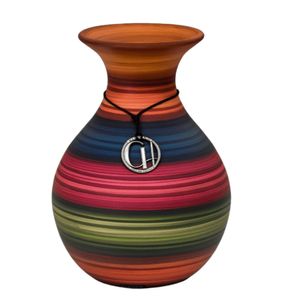 Vaso Bojudo Com Aba Machu Picchu Fosco 30,5X20cm - Carolina Haveroth