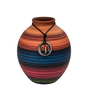Vaso Bola Machu Picchu Fosco 18X20cm - Carolina Haveroth