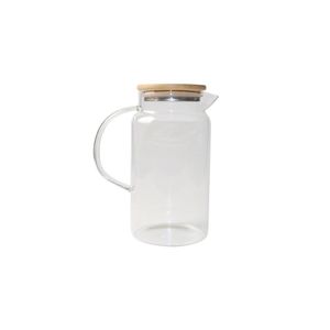 Jarra De Vidro Com Tampa De Bambu 1,2L - Oikos