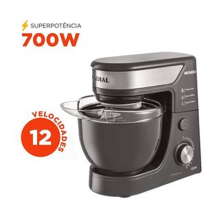 Batedeira Planetária Mondial BP-01P-PI Grafite e Inox 4,5L 127V