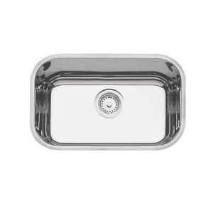 Cuba de Embutir Tramontina Lavínia Perfecta 47 BL em Aço Inox Polido 47 x 30 cm com Válvula