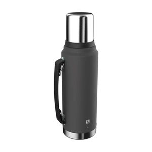 Garrafa Térmica 1 Litro Everest Cinza Soprano em Aço Inox