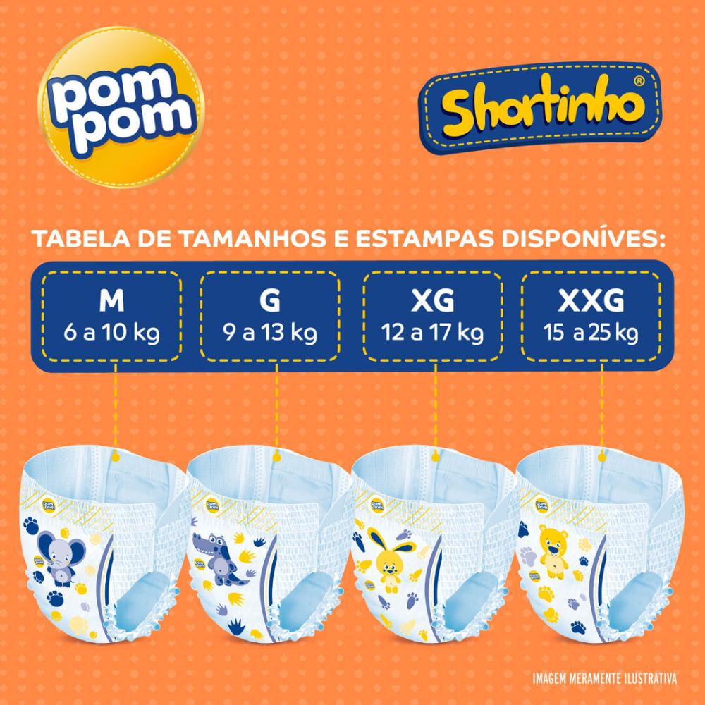 ＼半額SALE／ Shortinho Pom Pom Fralda Jumbo PDP FastStore | Unidades 24 XG ヘアアクセサリー