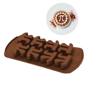 Forma em Silicone Mini Bombom Chocolate Símbolo Pi Happyflex