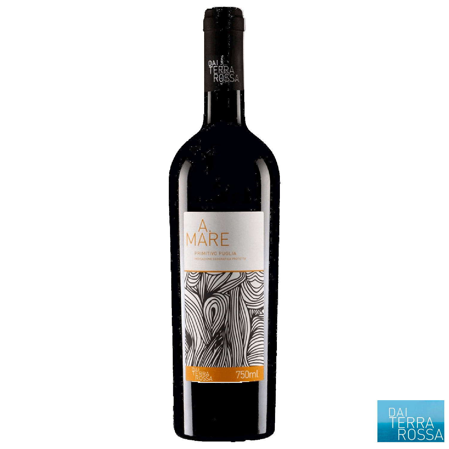 Vinho Tinto Dai Terra Rossa A. Mare Primitivo Puglia IGP 750ml Vinho Tinto Dai Terra Rossa A. Mare Primitivo Puglia IGP 750ml