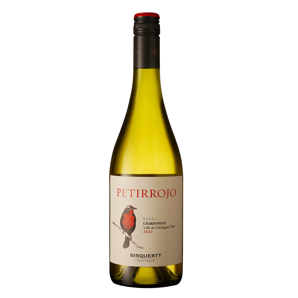 Vinho Branco Bisquertt Petirrojo Reserva Chardonnay 750ml Vinho Branco Bisquertt Petirrojo Reserva Chardonnay 750ml