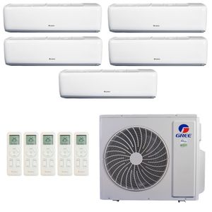 Ar-Condicionado Multi Split Inverter Gree 48.000 (3x Evap HW 9.000 + 2x Evap HW 12.000) Quente/Frio