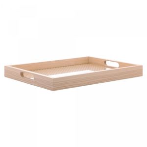 Bandeja Retangular de Mdf com Fundo Treliça 41,5cm x 31,5cm
