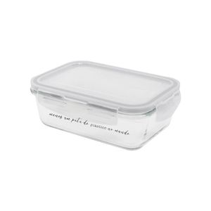 Pote de Vidro com tampa Retangular 750ml - Oikos