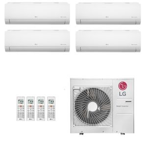 Ar-Condicionado Multi Split Inverter LG 30.000 (2x Evap HW 9.000 + 2x Evap HW 12.000) Quente/Frio