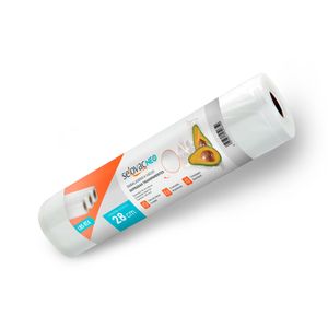 Embalagem para Vácuo em Rolo Gofrado Transparente 28 cm x 5 m Pacote - Selovac