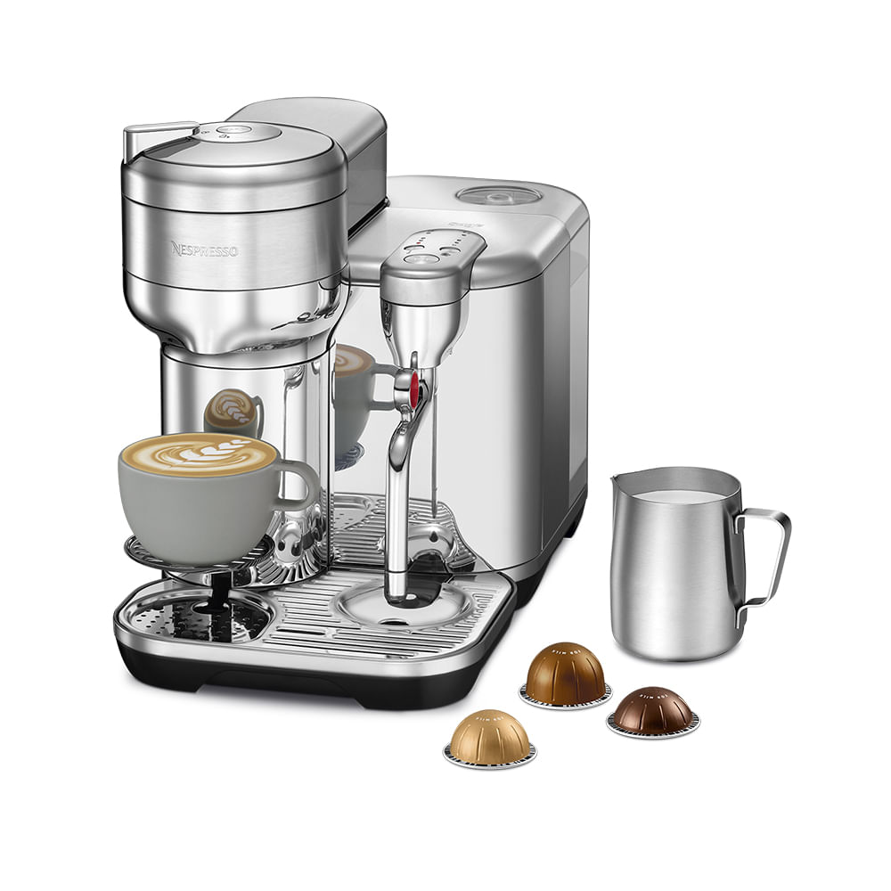 Cafeteira Expresso Nespresso Vertuo Creatista Inox 220v - Gcv5-br3-me-ne