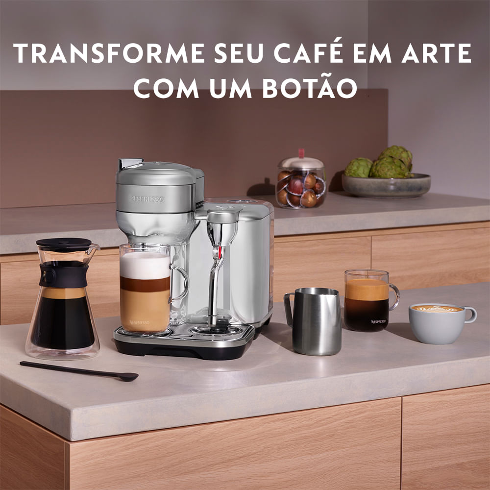 Máquina de Café Nespresso Vertuo Creatista em Aço Inoxidável Máquina de Café Nespresso Vertuo Creatista em Aço Inoxidável
