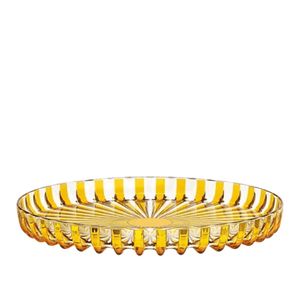 BANDEJA DE SERVIR GUZZINI REDONDA EM BIO PLÁSTICO DOLCEVITA AMARELO AMBER 125701151
