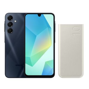A16 5G 128GB - Azul Escuro + Bateria Carregador Portátil 2x USB-C, 10000mAh, Super Rápida 25W - Bege