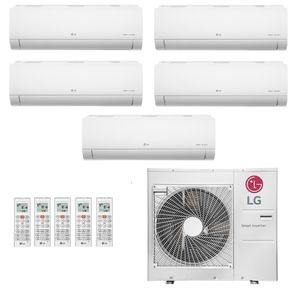 Ar-Condicionado Multi Split Inverter LG 48.000 (4x Evap HW 12.000 + 1x Evap HW 24.000) Quente/Frio 220V