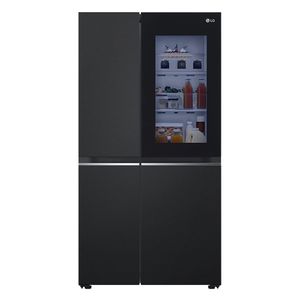 Geladeira Smart LG Frost Free Inverter 647L Side by Side InstaView Black Inox - GC-V257SQV