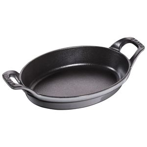 TRAVESSA OVAL STAUB EM FERRO FUNDIDO CINZA GRAFITE 21CM CINZA GRAFITE 405095590