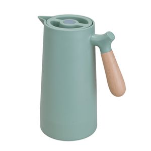 Garrafa Térmica Verde Potty Cabo Em Madeira 1 Litro - Dolce Home