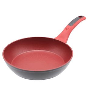 Frigideira Antiaderente Indução Vermelha 24Cm - Dolce Home