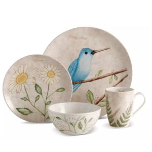 Jogo De Jantar Lovely Garden 16 Peças - Dolce Home