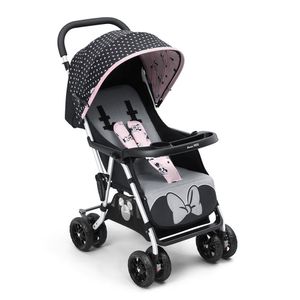 Carrinho de Passeio P/Bebê Tipo Berço Buggy Minnie Multikids