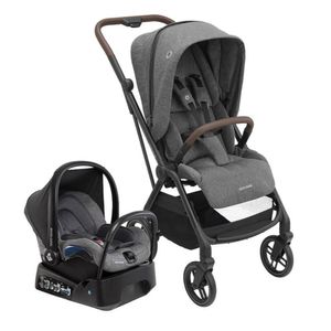Carrinho com Bebê Conforto Travel System Leona² Trio Select Grey - Maxi-Cosi