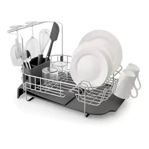 ESCORREDOR KITCHENAID DE PRATOS EXPANSÍVEL EM AÇO INOX KE894BXCG