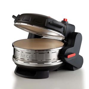 FORNO ARIETE DE PIZZA ELÉTRICO DUPLO PRETO 400ºC 1800W 127V 00C92700BARBR