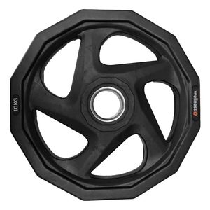 Anilha Olímpica Rubber 5 Furos De 10 Kg Wellness - WK012 WK012