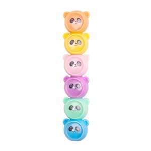 Canetas Marca Texto Empilhaveis Panda