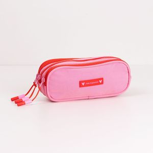Estojo Bolsos Rosa e Vermelha