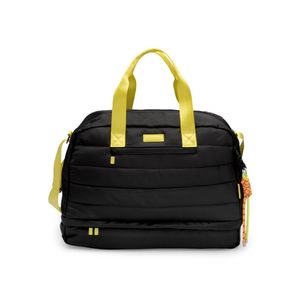 Bolsa Matelassê Preta Detalhes Neon