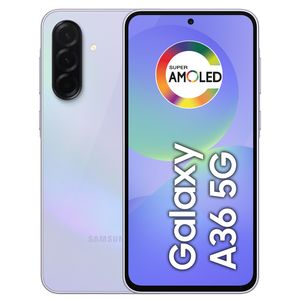 Celular Samsung Galaxy A36 5G 256GB, 8GB RAM, Câmera 50MP, IP67, Super AMOLED 6.7", Recursos AI Violeta
