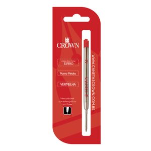 CARGA CROWN ESFEROGRAFICA TIPO PARKER Cor: Vermelho | CA14007V