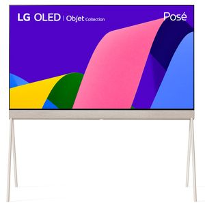 Smart TV LG 4K OLED 55" Polegadas 55LX1QPSA Evo Object Posé com Design 360°, Suporte de Chão e Wi-Fi