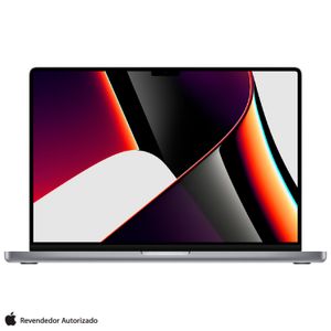 Notebook Apple MacBook Pro 16" M1 PRO (CPU 10‑core e GPU 16‑core, 16 GB RAM, 512 GB SSD) - Cinza Espacial