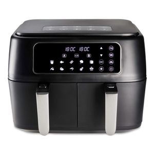 FRITADEIRA HAMILTON BEACH DUAL AIR FRYER DUPLO CESTO PRETO 8L