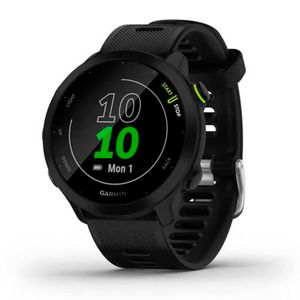 Relógio Garmin Forerunner 55 Preto EU Monitor Cardíaco de Pulso com GPS e Memória de 200h de Atividade