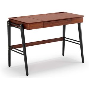 scrivaninha De Madeira Joy 77 x 111 x 55 cm (A x L x P) - Cor Castanho/Preto