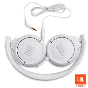 Fone de Ouvido JBL T500 Headphone Branco  - JBLT500WHT