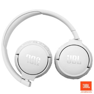 Fone De Ouvido Bluetooth JBL On Ear TUNE660 Branco Até 44h De Bateria Cancelamento De Ruído Ativo