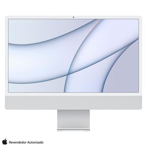 iMac 24" Apple M1 Tela 4.5K (8GB RAM 512GB SSD) - Prateado