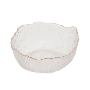 Bowl Wolff Taj de Cristal Borda Dourada Incolor 19cm x 10cm